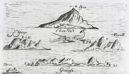Eilanden van de Azoren, c.1597